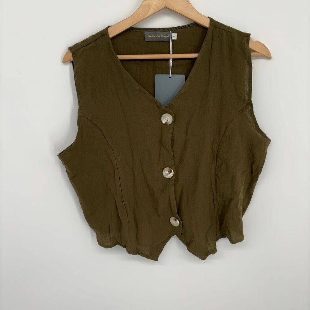 Amanda Royal Top & Short Set Army Green